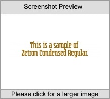 ZetronCondensedUT Family PC Screenshot